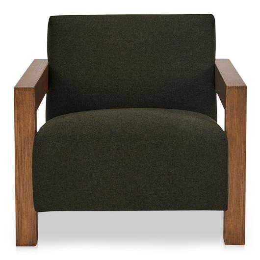 Garnet Lounge Chair Olive Wool Blend by Moes Home