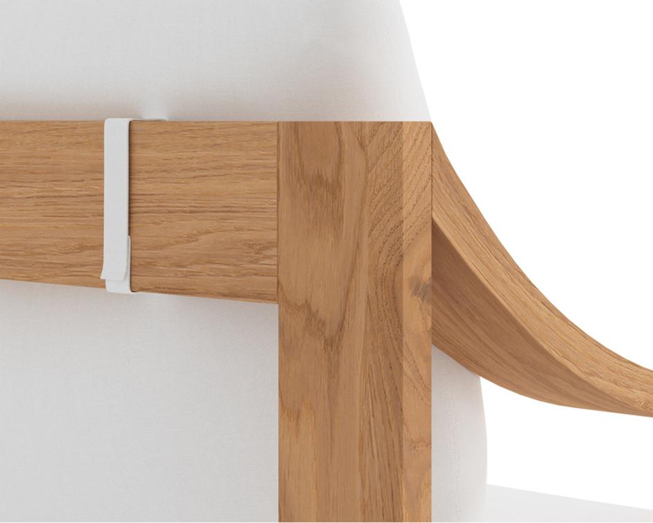 TAHITI DINING ARMCHAIR - STINSON WHITE by Sunpan