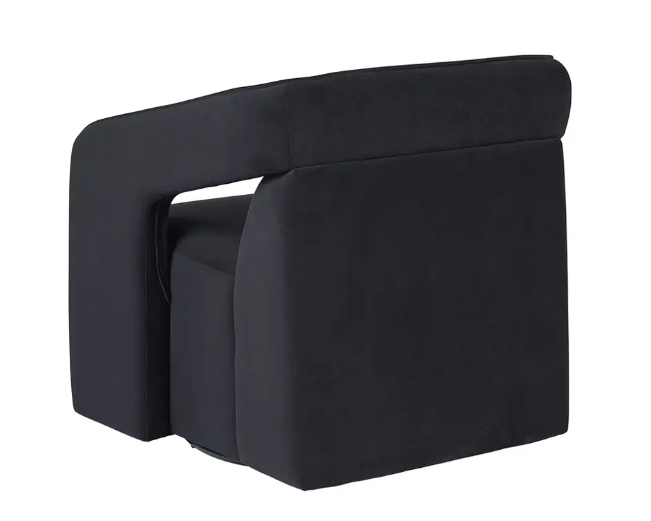 Kendrick Swivel Chair - Abbington Black by Sunpan