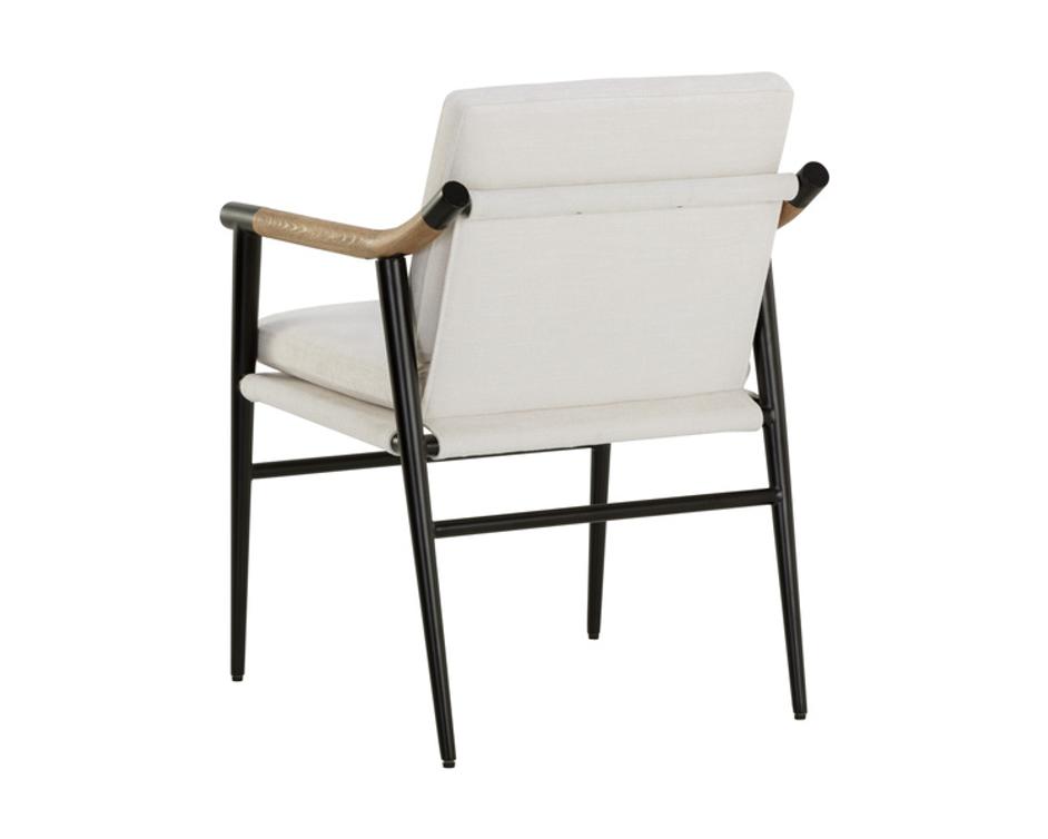 MEADOW DINING ARMCHAIR - HEATHER IVORY TWEED by Sunpan