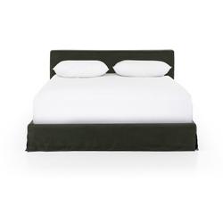 Aidan Slipcover Queen Bed - Brussels Pine by Four Hands