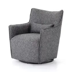 Kimble Swivel Chair-Bristol Charcoal by FOUR HANDS