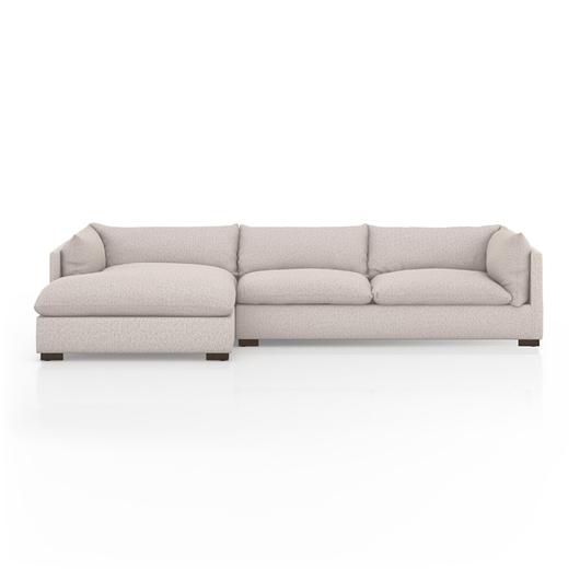 Westwood 2Pc Laf Sectional In 131" In Pebble by FOUR HANDS