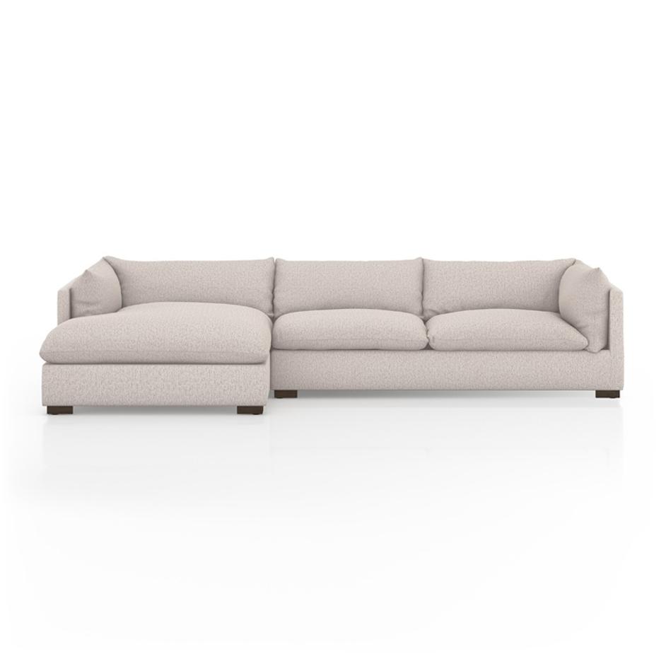 Westwood 2Pc Laf Sectional In 131" In Pebble by FOUR HANDS