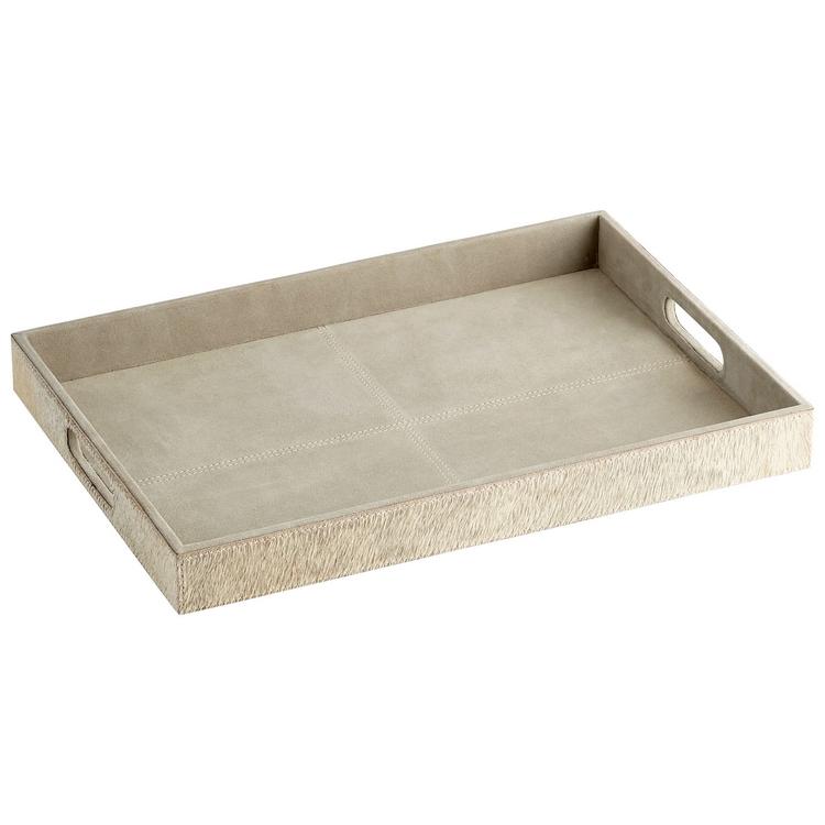 Large Brixton Tray In Grey by Cyan Design
