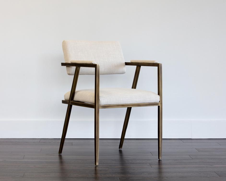 Ventouz Armchair - Beige Linen by Sunpan