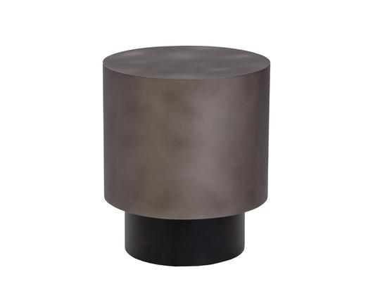 BERNABY END TABLE - GUNMETAL by Sunpan