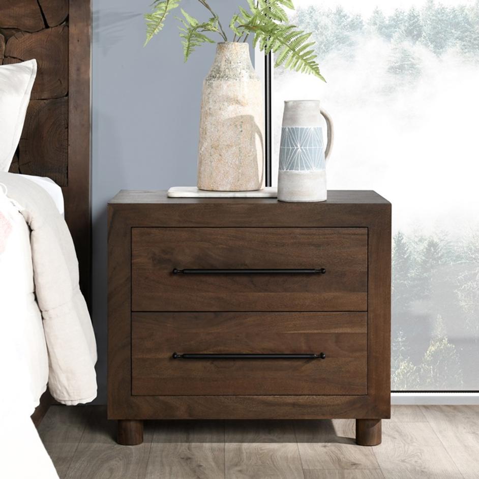Jaxon Wood 2Dwr Nightstand by Classic Home
