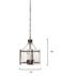 Glenn Small Square Metal 4-Light Chandelier, Bronze by Jamie Young