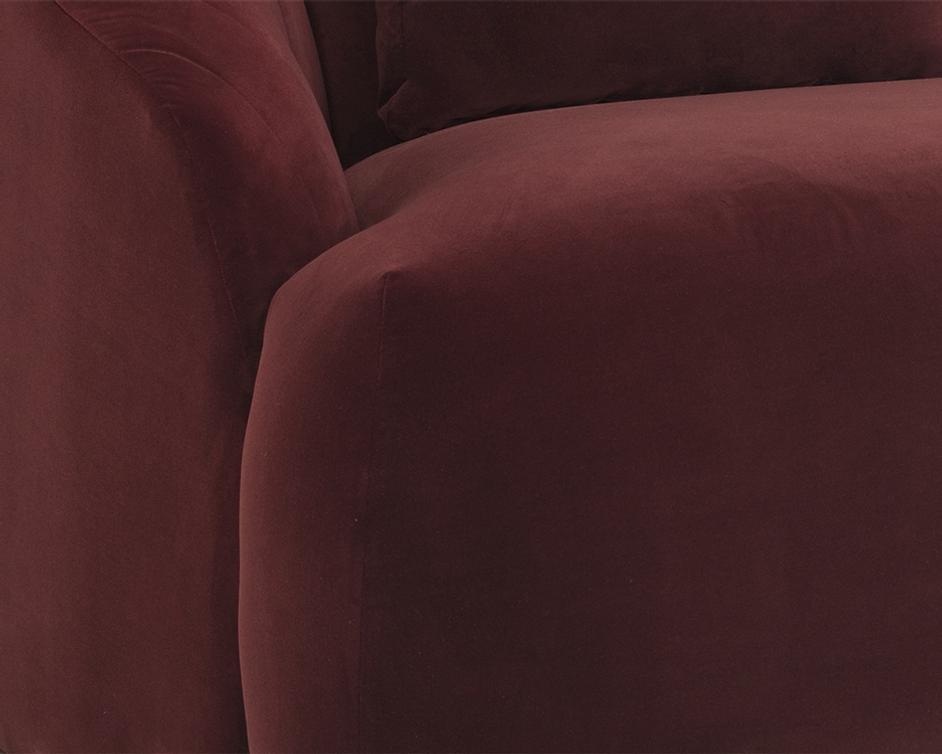 Astrid Sofa - Merlot by Sunpan