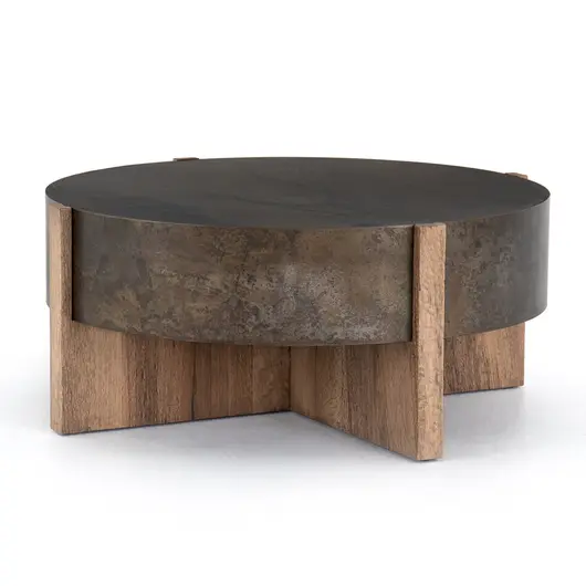Bingham Coffee Table-Rustic Oak by FOUR HANDS
