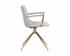 Andres Swivel Dining Armchair - Belfast Heather Grey by Sunpan