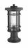Jordan 1 Light Outdoor Pier Mounted Fixture in Black Finish by Z-Lite