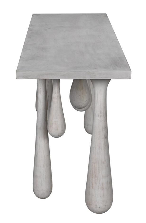 Drop Console, White Wash by Noir Furniture