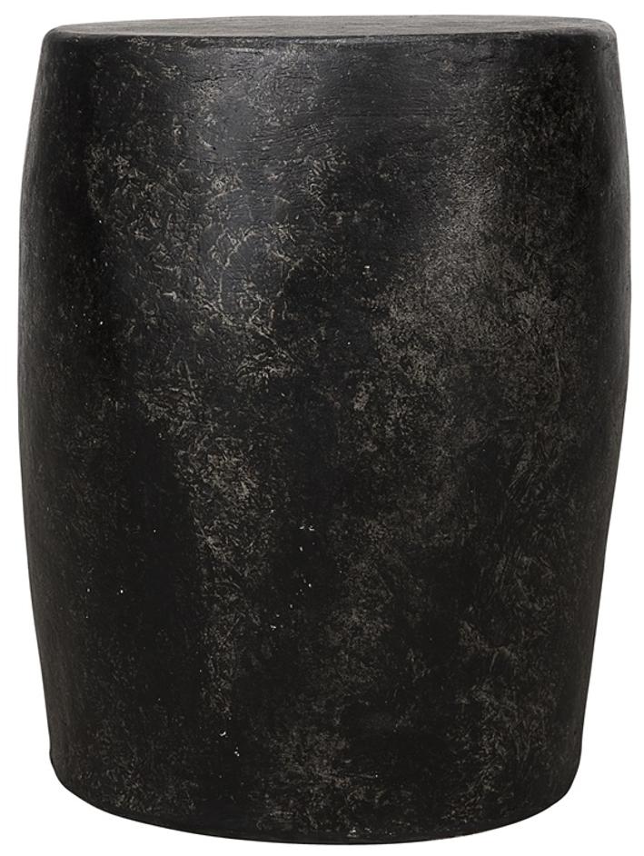 Head Side Table, Black Fiber Cement by Noir Furniture