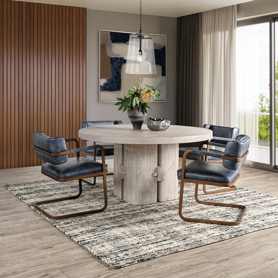 Rosemount Reclaimed Pine 60" Round Dining Table by Classic Home