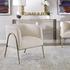 Jacobsen Off White Shearling Accent Chair by Uttermost