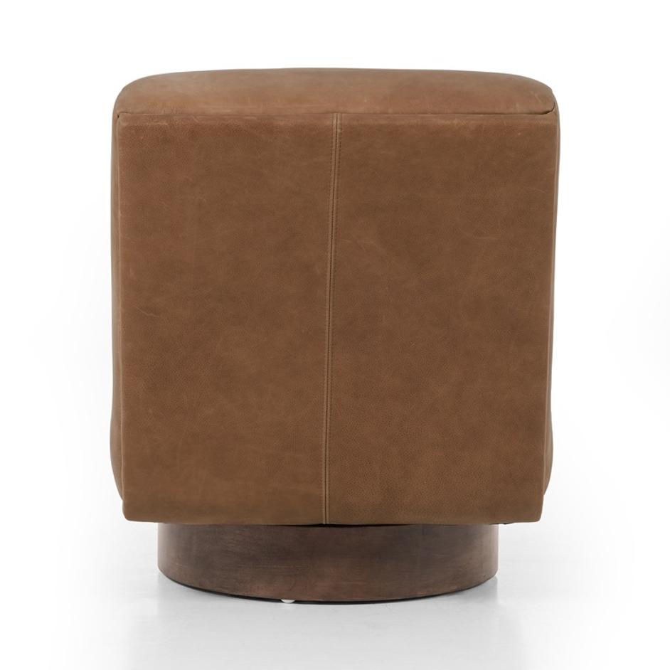 Bronwyn Swivel Chair In Palermo Cognac by FOUR HANDS