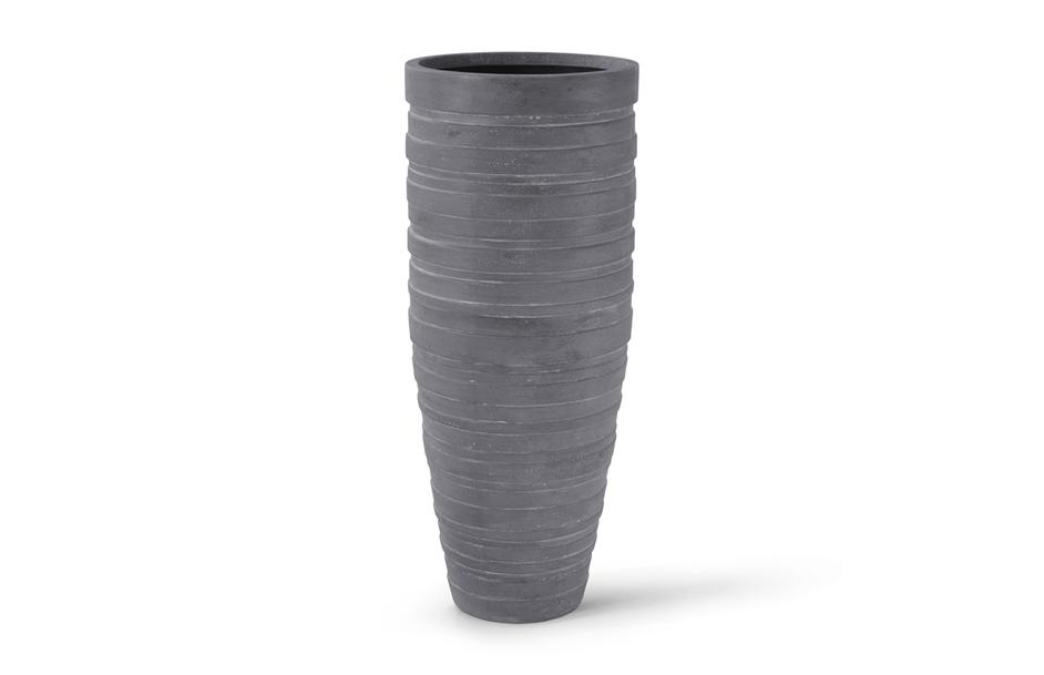 June Slim Planter, Raw Gray, Large by PHILLIPS COLLECTION