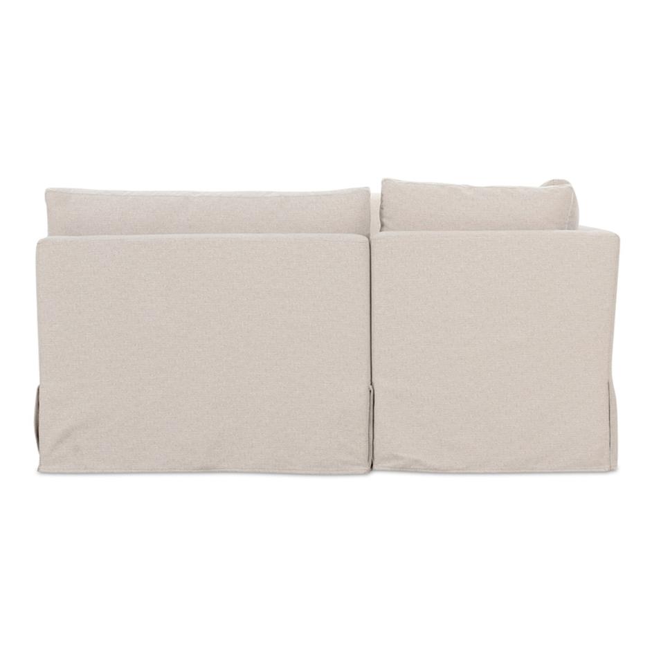 Fable Slipcover Dining Banquette U-Shape Beige 129In by Moes Home