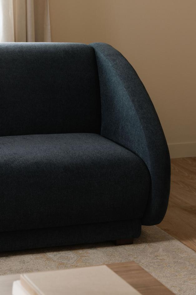 Fraser Left Arm Facing Sofa Deep Blue by Moes Home