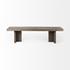 Konstantin 70.0 x 18.0 x 18.0 Medium Brown Wood W/ Live Edge Bench by Mercana