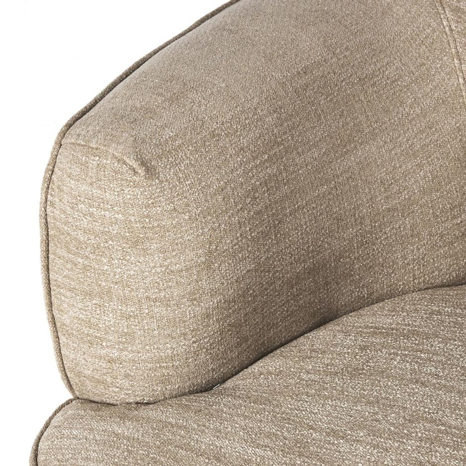 Mila Swivel Chair In Laken Stone by Four Hands