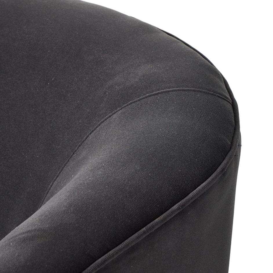 Mila Swivel Chair - Henry Charcoal by Four Hands