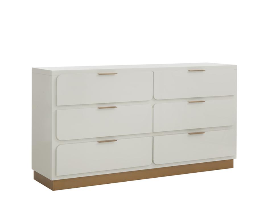JENKINS DRESSER - HIGH GLOSS CREAM by Sunpan