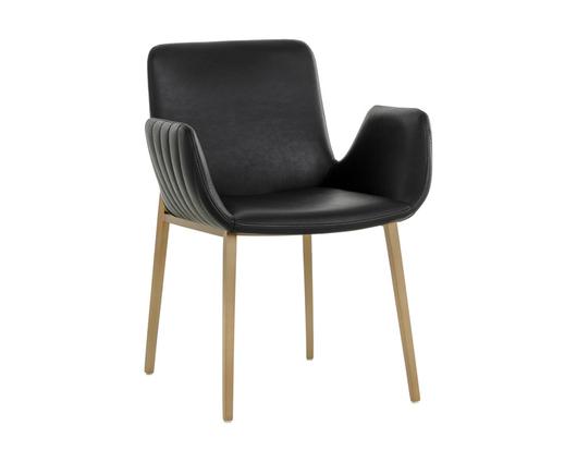 LUCANO DINING ARMCHAIR - BRAVO BLACK by Sunpan