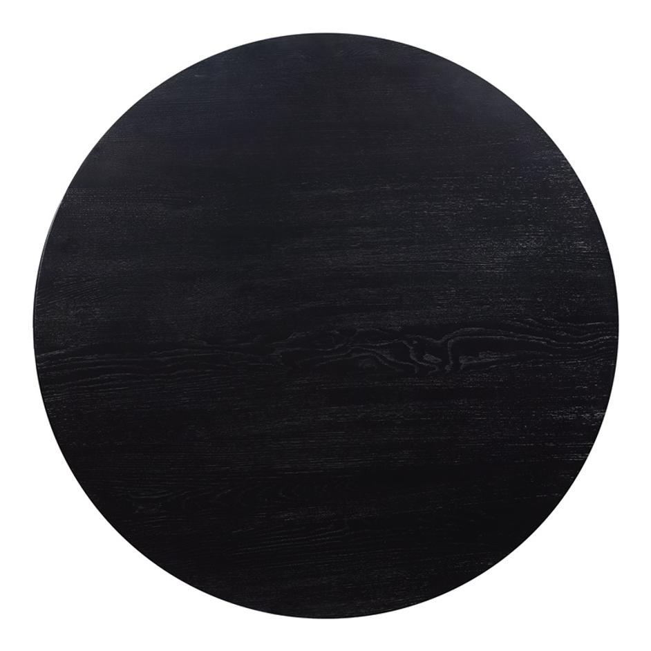 GODENZA DINING TABLE ROUND BLACK ASH by Moes Home