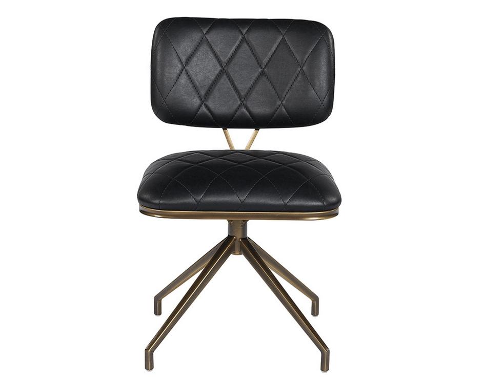 Virtu Swivel Chair - Bravo Black by Sunpan