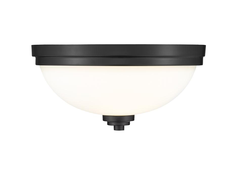 Ashton 3 Light Flush Mount in Matte Black Finish by Z-Lite