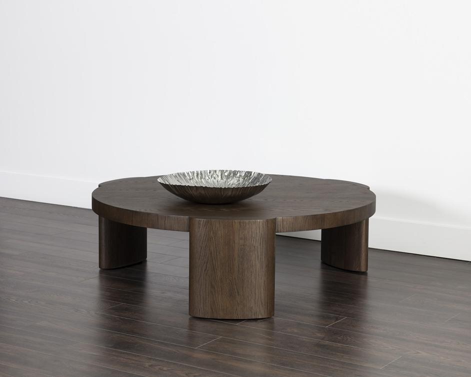 ALOUETTE COFFEE TABLE - DISTRESSED BROWN by Sunpan