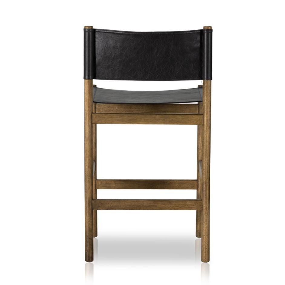 Kena Stool In Sonoma Black In Counter by FOUR HANDS