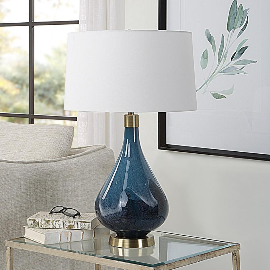 Riviera Art Glass Table Lamp by Uttermost