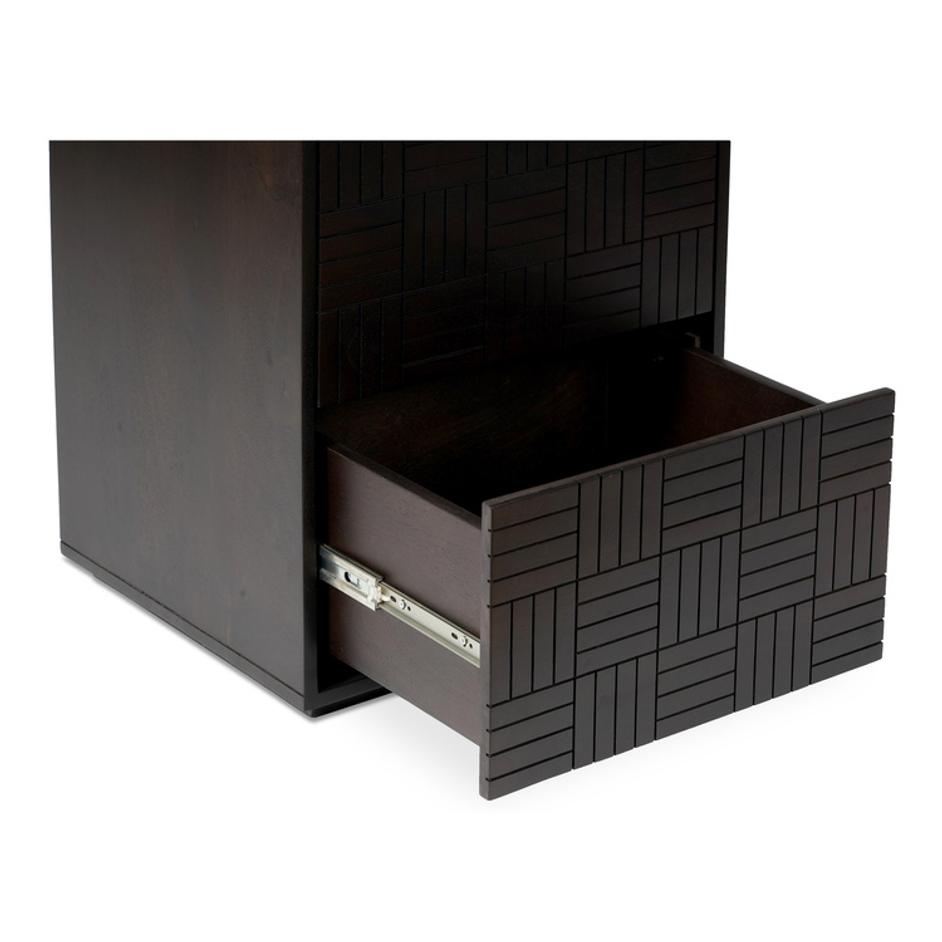 Denman Nightstand Dark Brown by Moes Home