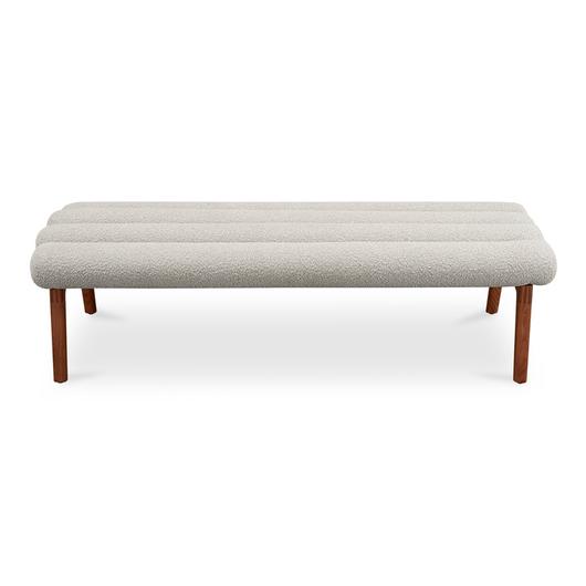 Arlo Bench Off White by Moes Home
