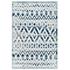 Burket Tamako Diamond And Chevron Moroccan Trellis 8X10 Indoor / Outdoor Area Rug In Ivory And Blue by Modway Furniture