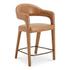 Martens Counter Stool Brown Leather by Moes Home