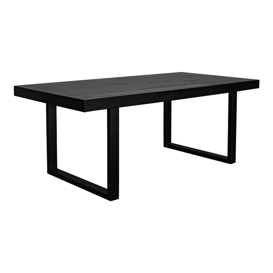 Jedrik Large Outdoor Dining Table Black by Moes Home