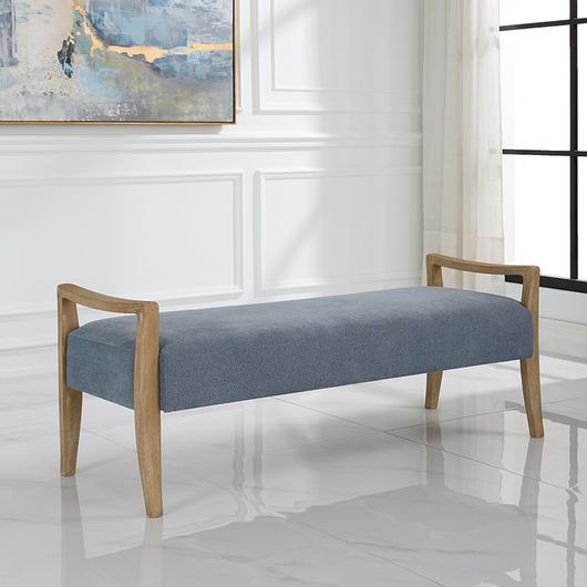 Daylight Sky Blue Bench by Uttermost