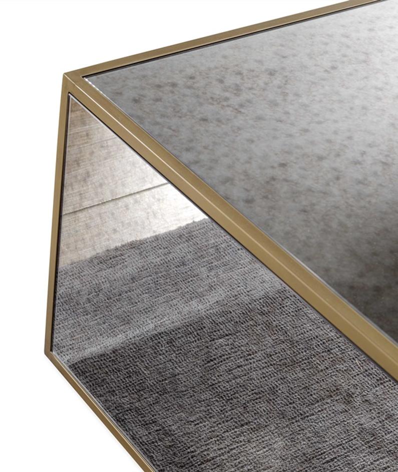 Lana Mirrored Coffee Table by tov furniture