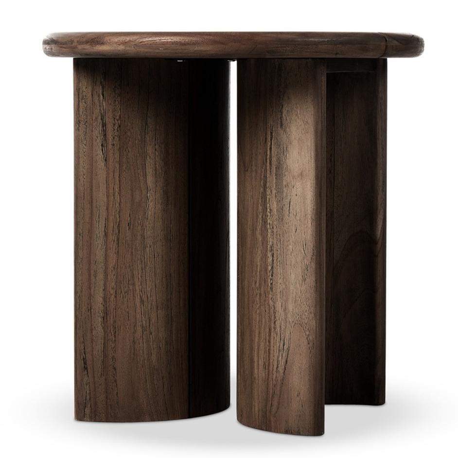 Paden Outdoor End Table In Stained Toasted Brown And FSC by Four Hands
