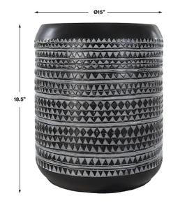 Cutting Edge Tribal Accent Table by Uttermost