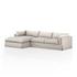 Habitat 2Pc Laf Sectional In 133'' In Moon by FOUR HANDS
