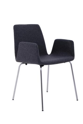 duane chair in grey wool by Nuans Design