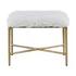 Charmed Sheepskin Small Bench by Uttermost