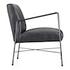DAGWOOD LEATHER ARM CHAIR ONYX BLACK LEATHER by Moes Home