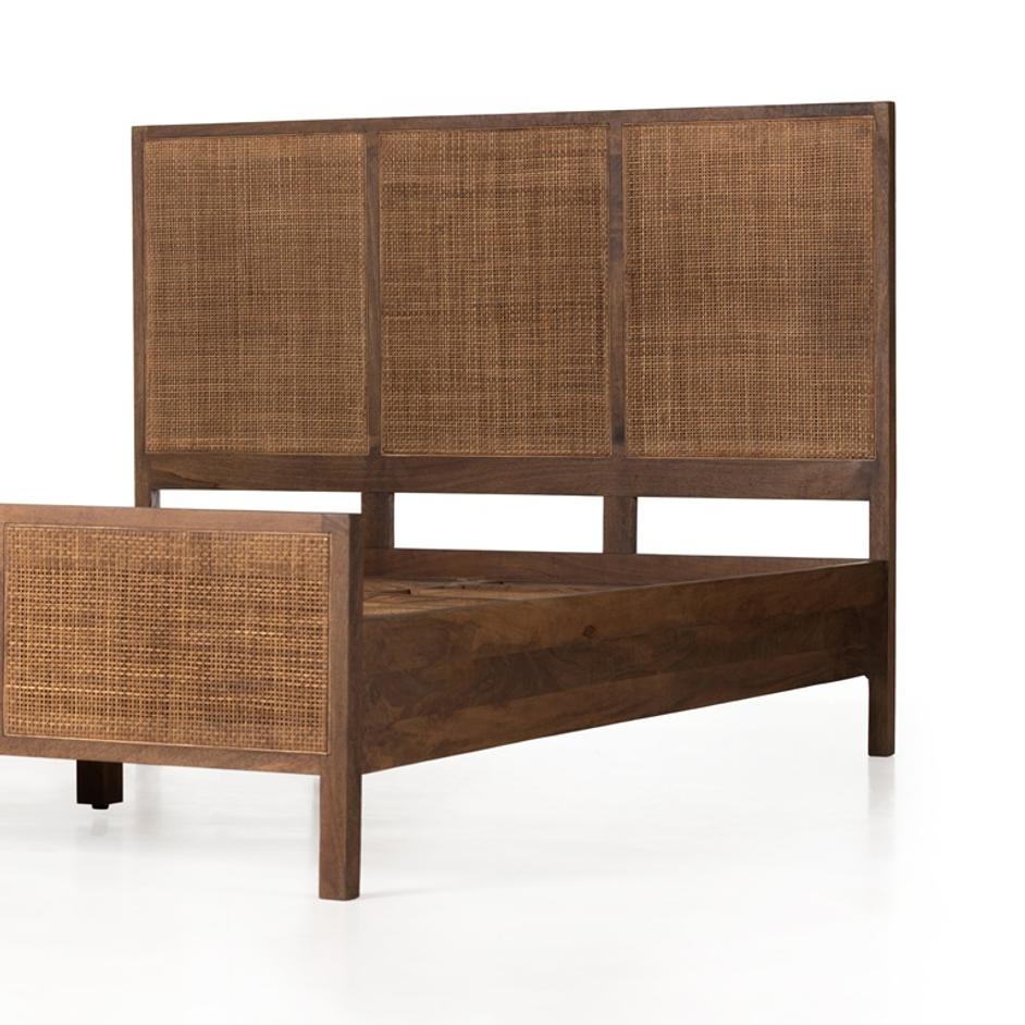 Sydney Bed In Brown Wash In Queen by FOUR HANDS